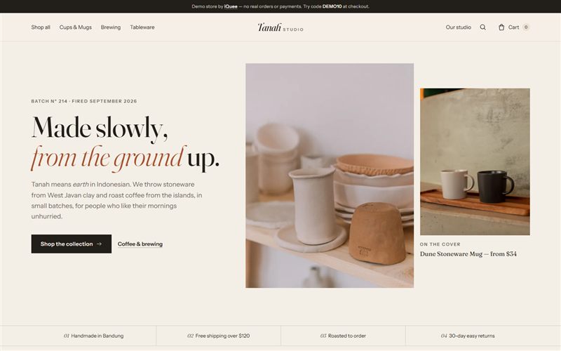 Screenshot of Tanah Studio
